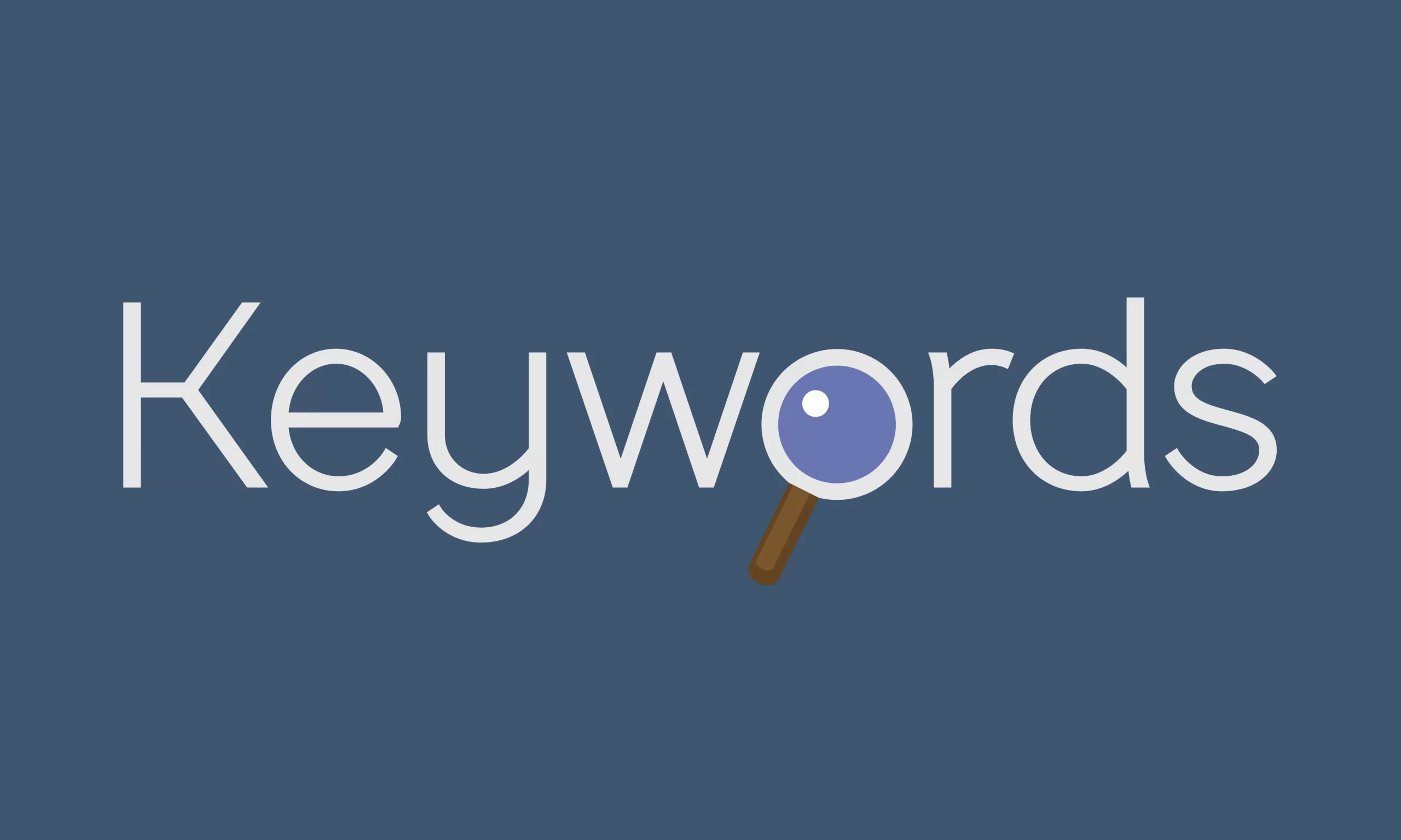 Keywords search banner